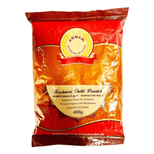 Annam Kashmiri chilli powder 100g pack – mild red chilli spice for curry, tandoori, and Indian cooking