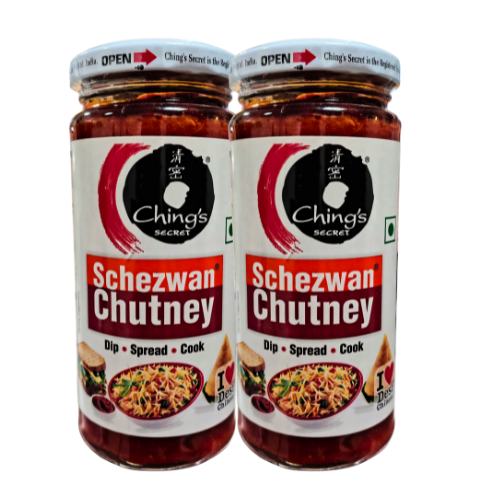 Chings Schezwan Chutney 250g spicy Asian condiment for noodles, momos, and stir-fries